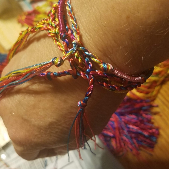 Assorted colors of handmade friendship bracelets 10 bracelets for $40 - Picture 6 of 12